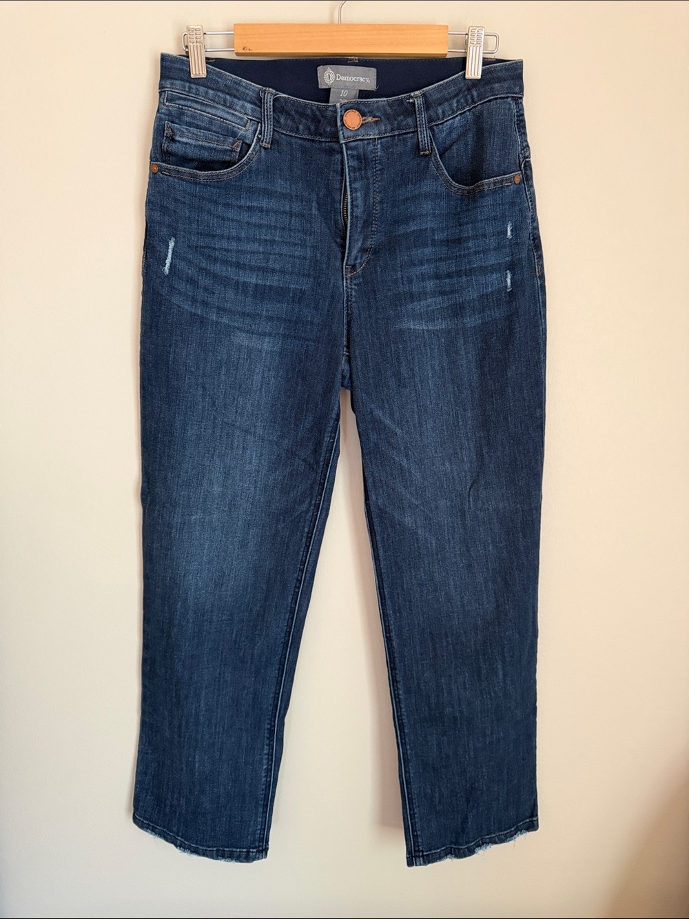 Democracy Women's Indigo Straight Leg Jeans